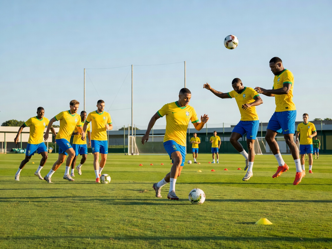 Brazil National Team training session