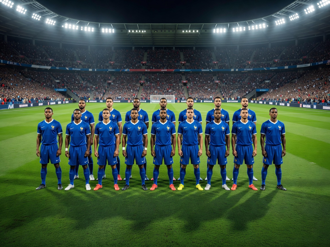 France National Team lineup before match